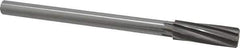 Made in USA - 23/32" High Speed Steel 8 Flute Chucking Reamer - Spiral Flute, 0.5615" Straight Shank, 2-1/4" Flute Length, 9" OAL - All Tool & Supply