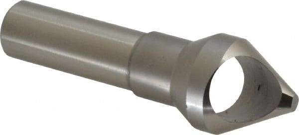 M.A. Ford - 13/16" Head Diam, 1/2" Shank Diam, 0 Flute 60° High Speed Steel Countersink - Bright Finish, 2-5/8" OAL, Single End, Straight Shank, Right Hand Cut - All Tool & Supply