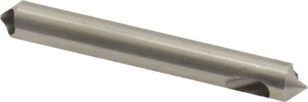 M.A. Ford - 3/16" Head Diam, 3/16" Shank Diam, 0 Flute 90° High Speed Steel Countersink - Bright Finish, 1-1/2" OAL, Single End, Straight Shank, Right Hand Cut - All Tool & Supply