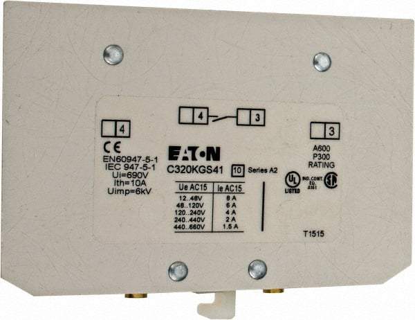 Eaton Cutler-Hammer - Starter Auxiliary Contact - For Use with 100-400A Contactors - All Tool & Supply