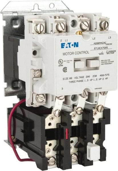 Eaton Cutler-Hammer - 9 Amp, Nonreversible Open Enclosure NEMA Motor Starter - 1 hp at 3 Phase - All Tool & Supply