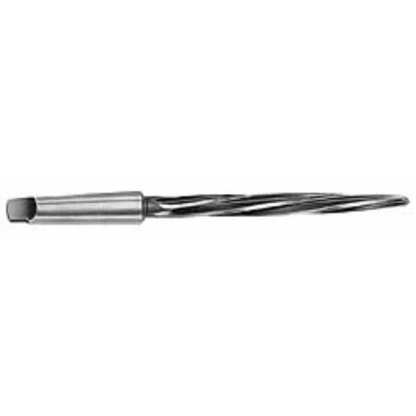 Interstate - 1-5/16" Reamer Diam, 1-1/64" Small End Diam, 4MT Morse Taper Shank, 7-3/8" Flute, Bridge Reamer - All Tool & Supply