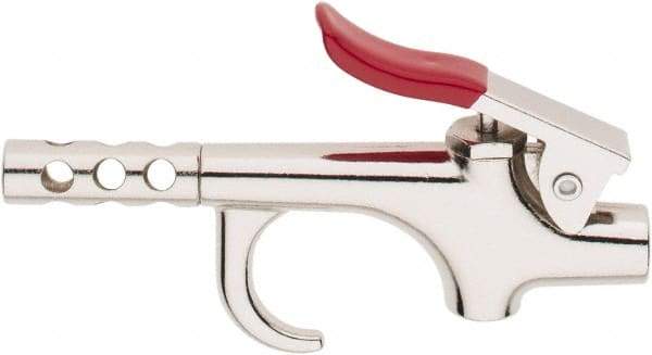 Value Collection - 145 Max psi Safety Booster Thumb Lever Blow Gun - 1/4 NPT, 3" Tube Length, Chrome Plated Zinc - All Tool & Supply