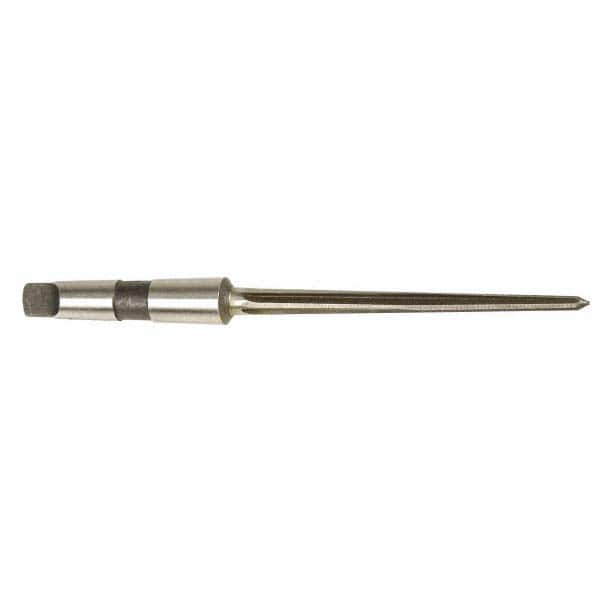 Interstate - 1/2" Reamer Diam, 5/16" Small End Diam, 2MT Morse Taper Shank, 5-1/8" Flute, Bridge Reamer - All Tool & Supply