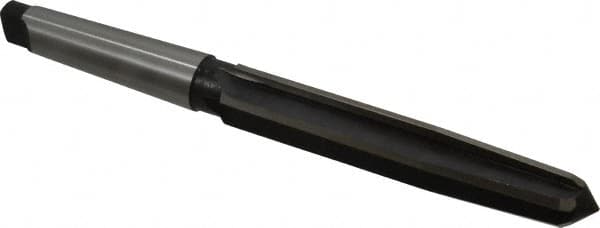 Interstate - 1-3/8" Reamer Diam, 1-1/8" Small End Diam, 4MT Morse Taper Shank, 7-3/8" Flute, Bridge Reamer - All Tool & Supply