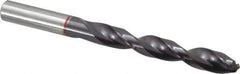 Accupro - 13mm 135° Cobalt Jobber Drill - TiAlN Finish, Right Hand Cut, Spiral Flute, Straight Shank, 151mm OAL, UX Point - All Tool & Supply