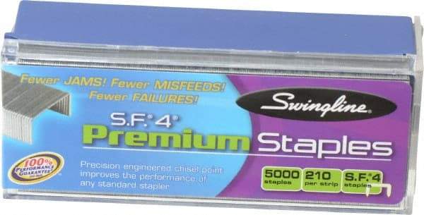 Swingline - 1/4" Leg Length, Galvanized/Low-Carbon Steel Standard Staples - 25 Sheet Capacity, For Use with 210 Full Strip Standard Staplers - All Tool & Supply