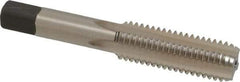 Hertel - 5/8-11 UNC 2B 4 Flute Bright Finish High Speed Steel Straight Flute Standard Hand Tap - Bottoming, Right Hand Thread, 3-13/16" OAL, 1-13/16" Thread Length, H5 Limit - All Tool & Supply