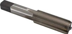 Hertel - 3/4-16 UNF 2B 4 Flute Bright Finish High Speed Steel Straight Flute Standard Hand Tap - Bottoming, Right Hand Thread, 4-1/4" OAL, 2" Thread Length, H5 Limit - All Tool & Supply