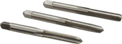 Hertel - 1/4-28 UNF, 4 Flute, Bottoming, Plug & Taper, Bright Finish, High Speed Steel Tap Set - 2-1/2" OAL, 2B/3B Class of Fit - All Tool & Supply