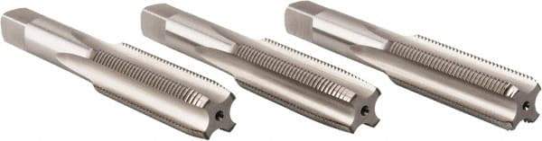 Hertel - 5/8-18 UNF, 4 Flute, Bottoming, Plug & Taper, Bright Finish, High Speed Steel Tap Set - 3-13/16" OAL, 2B/3B Class of Fit - All Tool & Supply