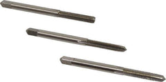 Hertel - #10-32 UNF, 4 Flute, Bottoming, Plug & Taper, Bright Finish, High Speed Steel Tap Set - 2-3/8" OAL, 2B/3B Class of Fit - All Tool & Supply