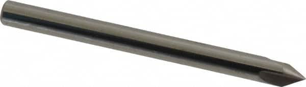 Hertel - 1/8" Head Diam, 1/8" Shank Diam, 3 Flute 60° Solid Carbide Countersink - All Tool & Supply