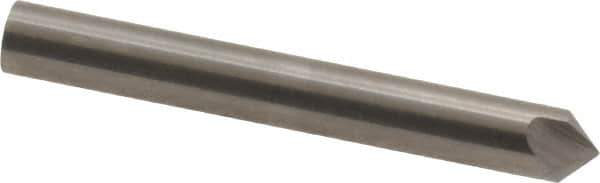 Hertel - 3/16" Head Diam, 3/16" Shank Diam, 3 Flute 90° Solid Carbide Countersink - Bright Finish, 1-1/2" OAL, Single End, Straight Shank, Right Hand Cut - All Tool & Supply