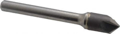 Hertel - 3/8" Head Diam, 1/4" Shank Diam, 3 Flute 90° Solid Carbide Countersink - Bright Finish, 2-1/2" OAL, Single End, Straight Shank, Right Hand Cut - All Tool & Supply