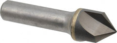 Hertel - 3/4" Head Diam, 1/2" Shank Diam, 3 Flute 90° Solid Carbide Countersink - All Tool & Supply