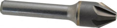 Hertel - 5/8" Head Diam, 3/8" Shank Diam, 6 Flute 60° Solid Carbide Countersink - All Tool & Supply