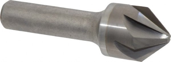 Hertel - 7/8" Head Diam, 1/2" Shank Diam, 6 Flute 82° Solid Carbide Countersink - All Tool & Supply