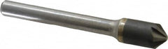 Hertel - 3/8" Head Diam, 1/4" Shank Diam, 6 Flute 90° Solid Carbide Countersink - All Tool & Supply