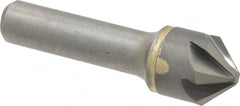 Hertel - 3/4" Head Diam, 1/2" Shank Diam, 6 Flute 90° Solid Carbide Countersink - All Tool & Supply