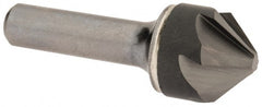 Hertel - 1" Head Diam, 1/2" Shank Diam, 6 Flute 90° Solid Carbide Countersink - All Tool & Supply