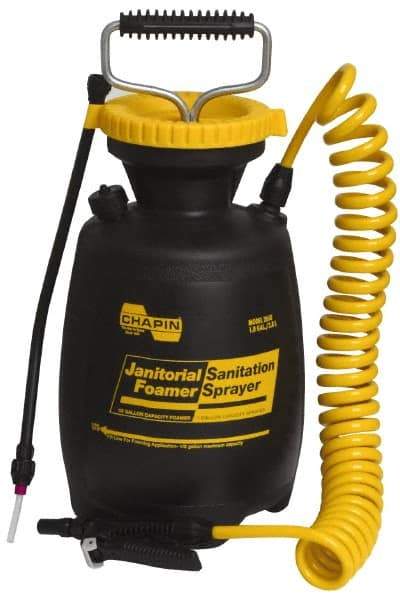 Chapin - 1 Gal Garden Hand Sprayer - Polyethylene Tank, Coiled Hose - All Tool & Supply