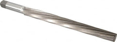 Interstate - #13 Pin, 1.259" Diam, 1.009" Small End, 1-1/4" Diam Straight Shank, 12" Flute, Taper Pin Reamer - All Tool & Supply