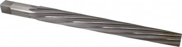 Interstate - #14 Pin, 1.542" Diam, 1-1/4" Small End, 1-1/2" Diam Straight Shank, 14" Flute, Taper Pin Reamer - All Tool & Supply