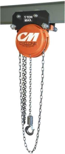 CM - 1,000 Lb. Capacity, Manual Plain Trolley - 22-1/2 Ft. Overhaul to Lift 1 Ft., 46 Lb. Avg Pull to Lift Rated Load - All Tool & Supply