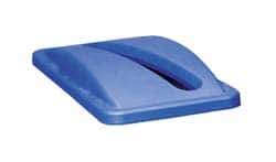 Rubbermaid - Rectangle Lid for Use with 15-7/8 Gal Rectangular Recycle Containers - Blue, Plastic, For 3540, 3541 & 3554 - All Tool & Supply