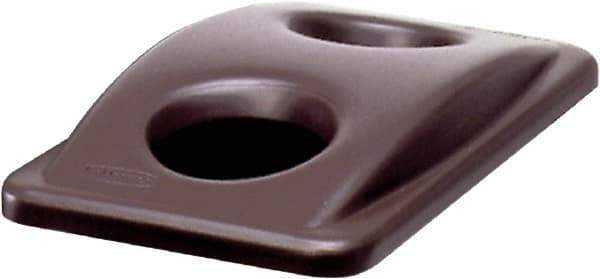 Rubbermaid - Rectangle Lid for Use with 15-7/8 Gal Rectangular Recycle Containers - Brown, Plastic, For 3540, 3541 & 3554 - All Tool & Supply