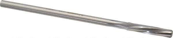 Made in USA - 9/32" High Speed Steel 6 Flute Chucking Reamer - Spiral Flute, 1/4" Straight Shank, 1-1/2" Flute Length, 6" OAL - All Tool & Supply