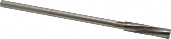 Chucking Reamer: 25/64″ Dia, 7″ OAL, 1-3/4″ Flute Length, Straight Shank, High Speed Steel 6 Flute, RH