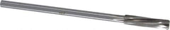 Made in USA - 13/32" High Speed Steel 6 Flute Chucking Reamer - Spiral Flute, 0.3105" Straight Shank, 1-3/4" Flute Length, 7" OAL - All Tool & Supply