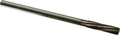 Made in USA - 27/64" High Speed Steel 6 Flute Chucking Reamer - Spiral Flute, 0.373" Straight Shank, 1-3/4" Flute Length, 7" OAL - All Tool & Supply