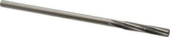 Made in USA - 9/32" Cobalt 6 Flute Chucking Reamer - Spiral Flute, 1/4" Straight Shank, 1-1/2" Flute Length, 6" OAL - All Tool & Supply