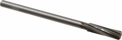 Made in USA - 17/32" Cobalt 6 Flute Chucking Reamer - Spiral Flute, 0.4355" Straight Shank, 2" Flute Length, 8" OAL - All Tool & Supply