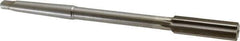 Made in USA - 19/32" High Speed Steel 6 Flute Chucking Reamer - Straight Flute, 1MT Morse Taper Shank, 2" Flute Length, 8" OAL - All Tool & Supply