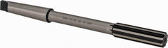 Made in USA - 21/32" High Speed Steel 8 Flute Chucking Reamer - Straight Flute, 2MT Morse Taper Shank, 2-1/4" Flute Length, 9" OAL - All Tool & Supply