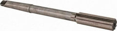 Made in USA - 27/32" High Speed Steel 8 Flute Chucking Reamer - Straight Flute, 2MT Morse Taper Shank, 2-1/2" Flute Length, 9-1/2" OAL - All Tool & Supply