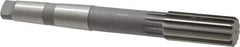 Made in USA - 1-3/8" High Speed Steel 12 Flute Chucking Reamer - Straight Flute, 4MT Morse Taper Shank, 3-1/4" Flute Length, 12" OAL - All Tool & Supply