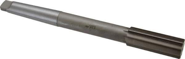 Interstate - 1-1/8" High Speed Steel 10 Flute Chucking Reamer - Straight Flute, 3MT Morse Taper Shank, 2-7/8" Flute Length, 11" OAL - All Tool & Supply