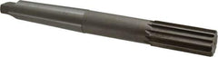 Interstate - 1-5/16" High Speed Steel 10 Flute Chucking Reamer - Straight Flute, 4MT Morse Taper Shank, 3" Flute Length, 11-1/2" OAL - All Tool & Supply