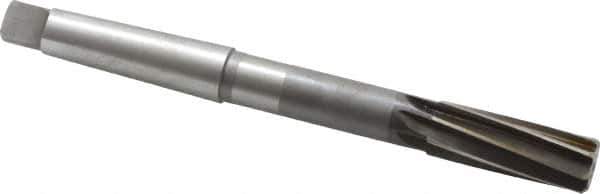 Interstate - 15/16" High Speed Steel 8 Flute Chucking Reamer - Spiral Flute, 3MT Morse Taper Shank, 2-5/8" Flute Length, 10" OAL - All Tool & Supply