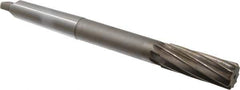 Interstate - 1" High Speed Steel 8 Flute Chucking Reamer - Spiral Flute, 3MT Morse Taper Shank, 2-3/4" Flute Length, 10-1/2" OAL - All Tool & Supply