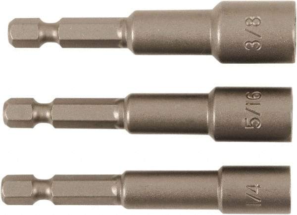 Wiha - 1/4" Drive, Nut Setter Screwdriver Bit - 2-1/2" OAL - All Tool & Supply