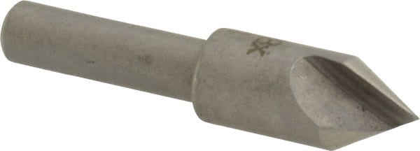 Interstate - 3/8" Head Diam, 1/4" Shank Diam, 1 Flute 60° High Speed Steel Countersink - All Tool & Supply