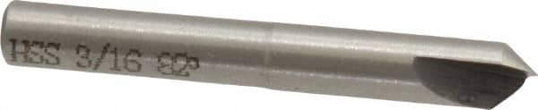 Interstate - 3/16" Head Diam, 3/16" Shank Diam, 1 Flute 82° High Speed Steel Countersink - All Tool & Supply