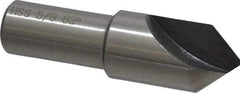 Interstate - 5/8" Head Diam, 1/2" Shank Diam, 1 Flute 82° High Speed Steel Countersink - Bright Finish, 2-1/4" OAL, Single End, Straight Shank, Right Hand Cut - All Tool & Supply