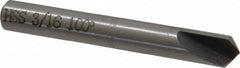 Interstate - 3/16" Head Diam, 3/16" Shank Diam, 1 Flute 100° High Speed Steel Countersink - All Tool & Supply